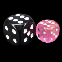 Würfelzeit Borealis Pink 12mm D6 Spot Dice