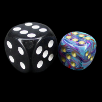 Würfelzeit Cosmoo Frakti Blue 12mm D6 Spot Dice