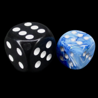 Würfelzeit Cosmoo Tornado Blue 12mm D6 Spot Dice