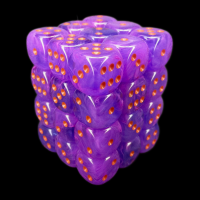 Würfelzeit Cosmoo Tornado Purple & Orange 36 x D6 Dice Set LTD EDITION