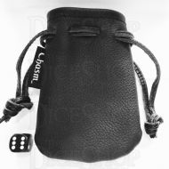 Chasm Pouch Pitch Black High Grade Leather Dice Bag