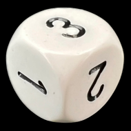 Chessex Opaque White & Black D3 Dice