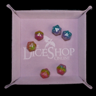 HALF PRICE TDSO Folding Light Pink Square Felt Dice Tray