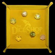 HALF PRICE TDSO Folding Yellow Square Felt Dice Tray