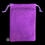 HALF PRICE TDSO Large Royal Purple Soft Touch Dice Bag