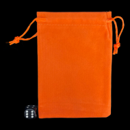 HALF PRICE TDSO Small Burnt Orange Soft Touch Dice Bag